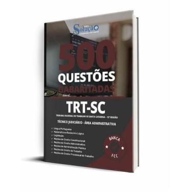 Imagem de Caderno de Questões TRT-SC - Técnico Judiciário - Área Administrativa 