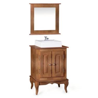 Imagem de Gabinete para Banheiro 2 Portas com Cuba e Espelheira Dália 3057 Linz 