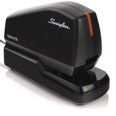 Imagem de Grampeador elétrico Swingline Optima 45, capacidade de 45 folhas, prata