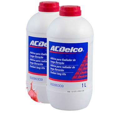 Imagem de 2 Aditivos Radiador Diluido Acdelco Vermelho Ecologico 1l Onix /prisma /agile /astra /celta /meriva