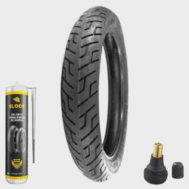 Imagem de Pneu Cbx 200 Strada Dafra Apache 100/90-18 Mt65 Traseiro Pirelli + Selante + Bico