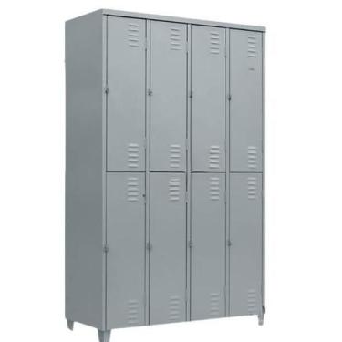 Imagem de Roupeiro De Aço Vestiário 8 Portas Grandes - Sagrado Moveis