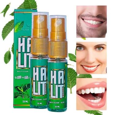 Imagem de Spray Bucal para Mau Hálito Halitose Hailt Clean 2 frascos - Slec Hali