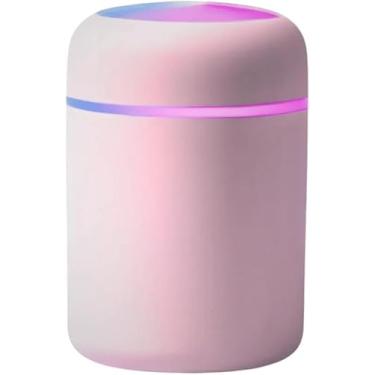 Imagem de Umidificador de Ar Portátil Ultrassônico USB Com Função Luminária 300ml - YODHE (Rosa)