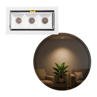 Imagem de Spot LED Embutir Picco Branco 7W 2700K Foco Orientável 4582 ST3228 - I