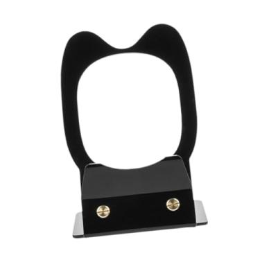 Imagem de Esquirla Só de alto -falante de desktop acrílico suporte acrílico portátil Mount Portable Desktop Stand para clipe 4/5 Monitores de estúdio em casa, Preto