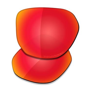 Imagem de SAUCER Lentes de reposição premium para óculos de sol Oakley Latch Beta OO9436 High Defense - vermelho fogo polarizado