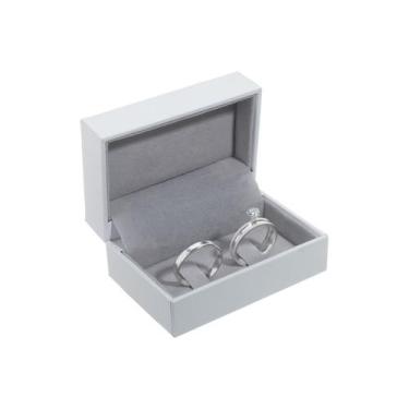 Imagem de Aliança De Namoro Cravejada Prata 950 + Anel Solitário - DR Jóias, 12