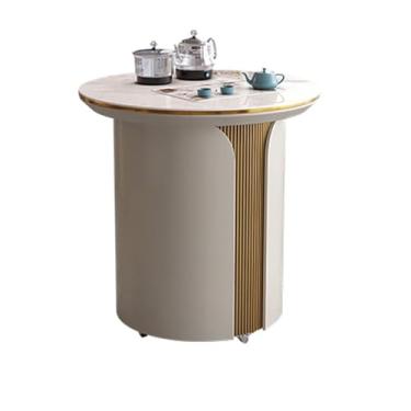 Imagem de Mesa de Chá Carrinho de chá móvel, mesa de chá, mesa de centro com recarga automática, sala de estar e escritório Mesa Lateral(Pequeno)