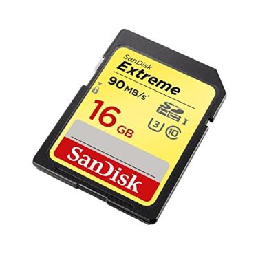 Imagem de Cartão Extreme Sdhc e Sdxc Uhs-I Card, SanDisk 16 GB, Cartões SD, Dourado