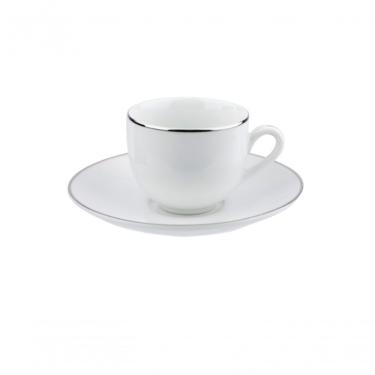 Imagem de Xícara De Chá Em Porcelana Legacy Silver 220ml L?hermitage Branca