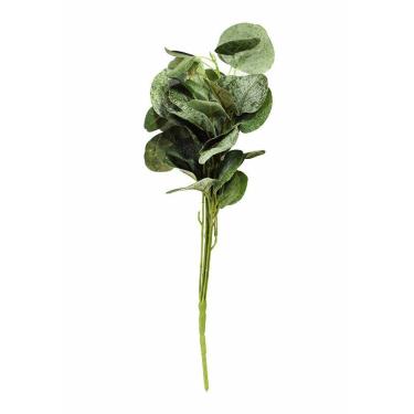 Imagem de Folha De Eucalipto Planta Artificial Plástico Verde 46cm Flor Are