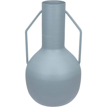 Imagem de Vaso Decorativo Enfeite Casa Aparador Garrafa Home&co Metal 20x11x11cm Cinza