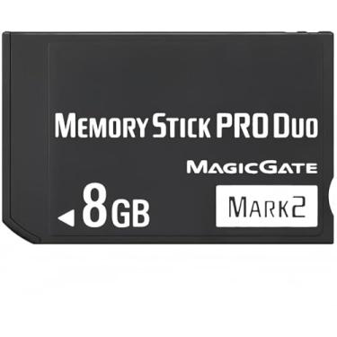 Imagem de ShanVa Cartão MagicGate de 8 GB Memory Stick PRO Duo Mark 2 de alta velocidade 30 MB/s - Compatível com PSP 1000/2000/3000, Cyber-Shot DSC, Alpha DSLR e Handycam