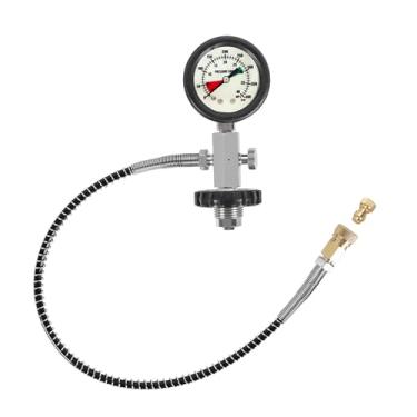 Imagem de Dynwave Adaptador de mergulho com válvula DIN Adaptador de mergulho com válvula DIN aço inoxidável Latão, fácil de instalar, conector G5/8 Manômetro