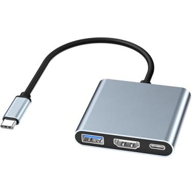 Imagem de Lecnvuo Adaptador Usb-C Para Hdmi Macbook, Hub Tipo Monitor E Laptop, Multiporta Digital Av Ipad, Iphone 15/16, Dock Nintendo Switch