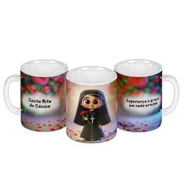 Imagem de Caneca branca católica divina animação (14938)