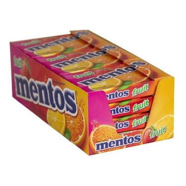 Imagem de Pastilha Mentos Slim Box 12x24,1gr - Fruit - Perfetti Van Melle