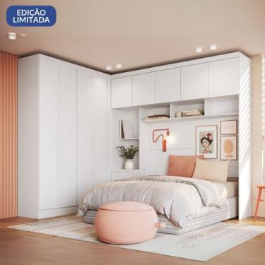 Imagem de Guarda-roupa Modulado Casal 10 Portas 3 Gavetas - Móveis Castro