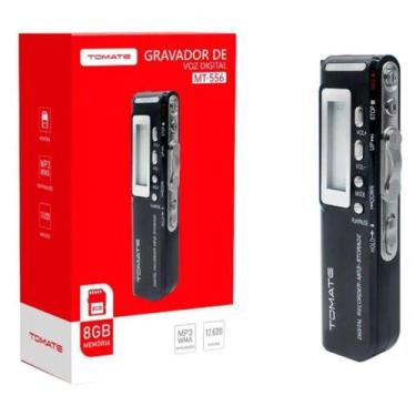 Imagem de Gravador Digital Portátil Com Entrada Microfone 8Gb Tomate - Atena
