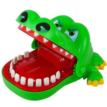 Imagem de Jogo Jacaré Morde Dedo Crocodilo Dentista Verde Polibrinq