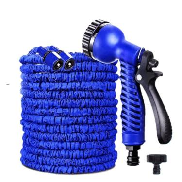 Imagem de Mangueira de jardim Magica Flexivel 7 Tipos DE JATOS Estica em até 25 metros jardinagem Irrigação Retrátil anti-nó