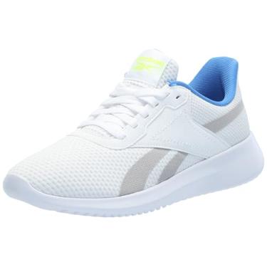 Imagem de Reebok Tênis masculino Fluxlite Cross Trainer, Calçado branco/cinza 1/azul cinético, 39