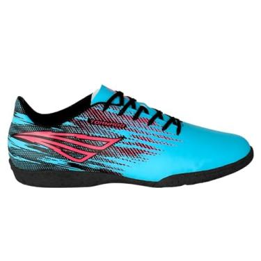 Imagem de Chuteira Futsal Penalty Tornado Antiderrapante (Azul Turquesa+Pink, BR, Adulto, Numérico, 44)