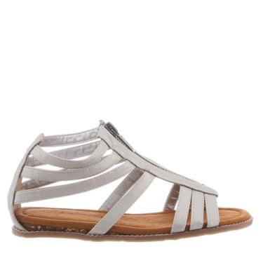 Imagem de BEARPAW Layla Youth Várias Cores | Sandália Juvenil | Sapato Juvenil | Confortável e Leve, Prata, 4 Big Kid