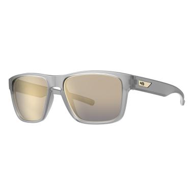 Imagem de HOT BUTTERED - Óculos de Sol HB H-BOMB - Proteção UV 100%, Óculos Escuros Masculino e Feminino, Armação e Hastes Resistentes - Cinza Quadrado, Lente Espelhada