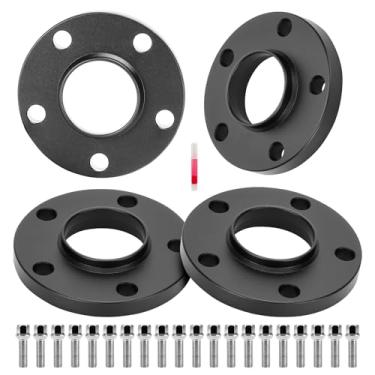 Imagem de Espaçadores de roda Hubcentric de 20 mm 5 x 112 Rosca 14 x 1,5 furo do cubo 66,6 mm para E200 E250 C180 C63 AMG A5 S5 A6 S6 A7 A8, alumínio forjado 4 peças