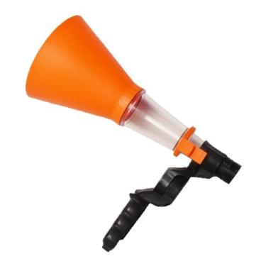 Imagem de KiBcsLic Funil de óleo automotivo autoapertável, mãos livres, profissional, ajustável para uso em oficina, versátil, troca rápida de fluido, janela visual