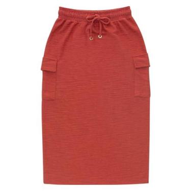 Imagem de Saia Feminina Midi Endless Marrom, G, Marrom