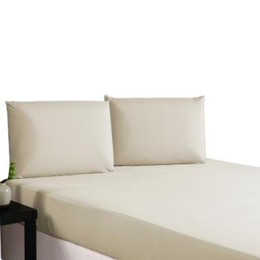 Imagem de Conjunto Lençol Queen 3 Pcs Com Fronha Micropercal Cama Box - EMPÓRIO 