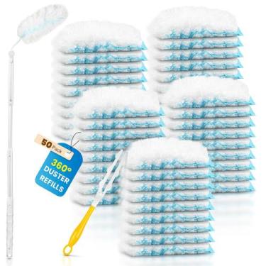 Imagem de Kit Duster Bisenkud para Swiffer Duster com 50 recargas e 2 alças