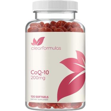 Imagem de Suplemento Clear Formulas CoQ10 200 mg Softgels 60 porções