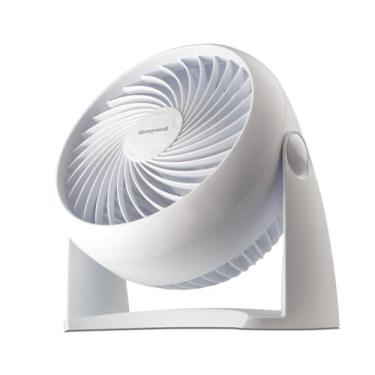 Imagem de Honeywell HT-904 TurboForce Ventilador circulador de ar de mesa, pequeno, branco – Ventilador pessoal silencioso para casa ou escritório, 3 velocidades e cabeça giratória de 90 graus
