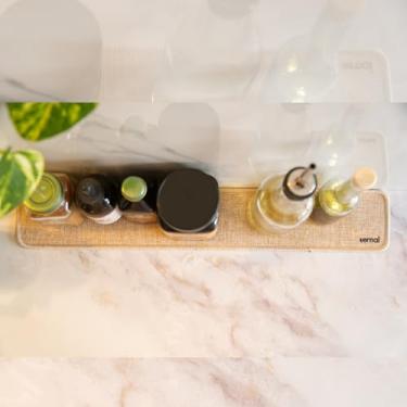 Imagem de Ternal Barra de cozinha e tapete de prato da série original Harvest. Topo de lona de serapilheira real durável com fundo de borracha antiderrapante à prova d'água. Camada central de amortecimento de