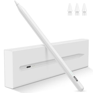 Imagem de Caneta Stylus para iPad 2025-2018, lápis de carregamento rápido de 15 minutos para iPad A16 11ª/10ª/9-6ª geração, Air M3 M2 27.9 cm/33.0 cm/5/4/3, Pro M4 27.9 cm/32.8 cm/33.0 cm, Mini A17 Pro/6/5º