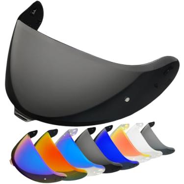 Imagem de YMTSGEQ Neotec 3 Viseira de substituição para capacete. CNS-3C Capacete Proteção UV Compatível com Neotec 3 (apenas uso em dias escuros)