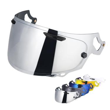 Imagem de VCOROS Substituição de viseira de capacete Regent-X, para acessórios de capacete VAS-V MAX Corsair-X Quantum-X Signet-X Dt-X Defiant-X (cromado prata)