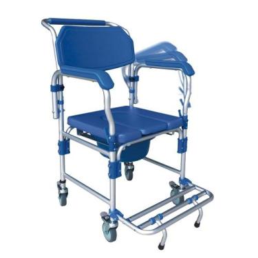 Imagem de Cadeira De Rodas Higiênica Com Assento E Pinico D60 150kg - Dellamed