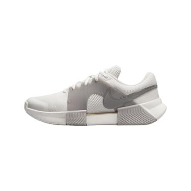 Imagem de Nike Court GP Challenge 1 Premium Tênis masculino de quadra rígida (FZ1244-001, Phantom/cinza universitário/ouro metálico/estanho metálico), Estanho metálico, 39 BR