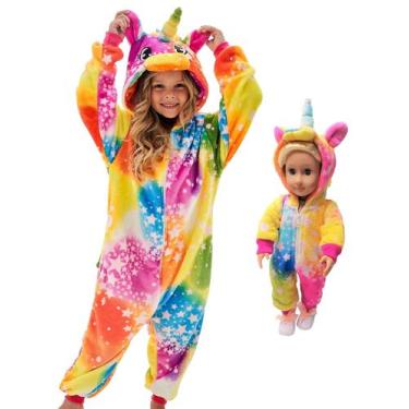 Imagem de Fantasia CHETOSHO, unicórnio, macacão com capuz, para meninas, Hallowe