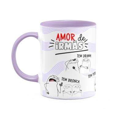 Imagem de JPS INFO, Caneca Flork Irmãos - Amor de irmãs (M1 B-lilac)