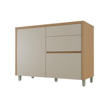 Imagem de Balcão de Pia 1 Porta 3 Gavetas 120cm  com Tampo em MDF Condessa Nesher