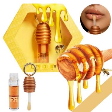 Imagem de Brilho Labial Gloss Mel Abelha Sabor Mari Chaveiro Lip Honey Franciny 