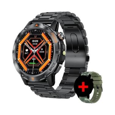 Imagem de Relógio Inteligente Masculino Com Tela AMOLED HD, Lanterna LED, Chamad