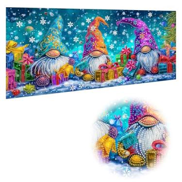 Imagem de Reofrey Kits de arte de diamante grande de forma especial faça você mesmo para adultos, gnomos, kits de pintura de diamantes grandes para adultos, tela bordada de ponto cruz de strass para artesanato