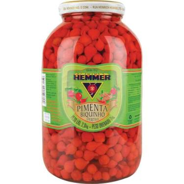 Imagem de Pimenta Biquinho Vermelha Pote 2kg - Hemmer